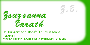 zsuzsanna barath business card